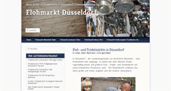 Desktop Screenshot of flohmarkt-duesseldorf.com