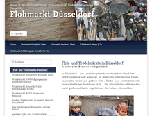 Tablet Screenshot of flohmarkt-duesseldorf.com